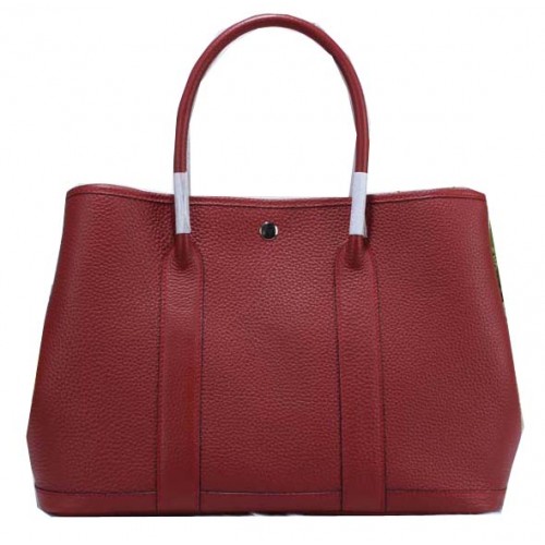 Hermes Garden Party 36cm Tote Bag Cuir Grainé Bordeaux