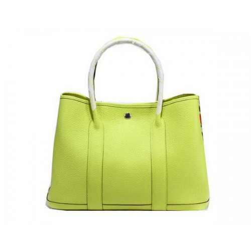 Hermes Garden Party 36cm Tote Bag Cuir Grainé Citron