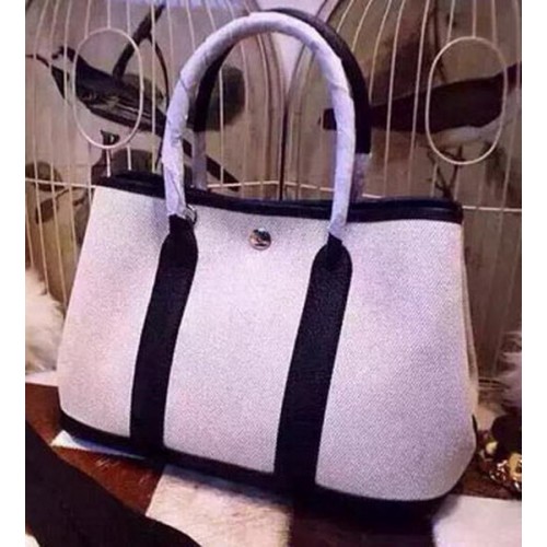 Hermes Garden Party 36cm Tote Bags Canvas HGP1927 Bleu Royal