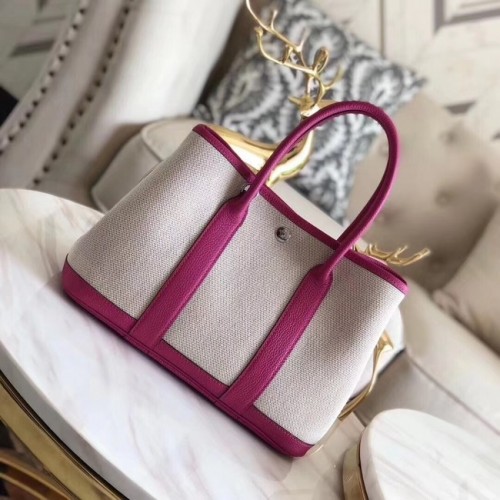 Hermes Garden Party 36cm Sacs fourre-tout en cuir d'origine H3698 Rose