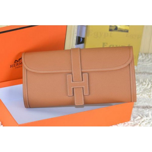 Hermes Jige Pochette En Cuir De Veau Blé