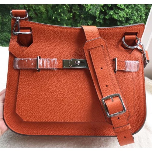 Hermes Jypsiere 31CM Sac à bandoulière en cuir de veau H0880 Orange