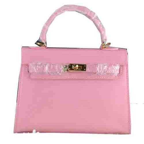Sac fourre-tout Hermes Kelly 22cm en cuir de veau rose