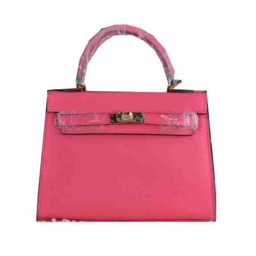 Hermes Kelly 22cm Sac fourre-tout en cuir de veau Rose