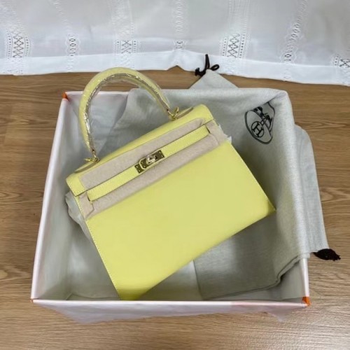 Hermes Kelly 25cm Sacs à bandoulière Epsom KL2755 métal jaune et doré