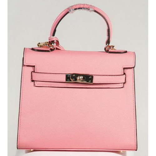 Hermes Kelly 25cm Tote Bag Cuir Togo K2138 Rose