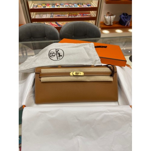 Hermes Kelly 31cm Pochette Originale Epsom Cuir KL31 Marron