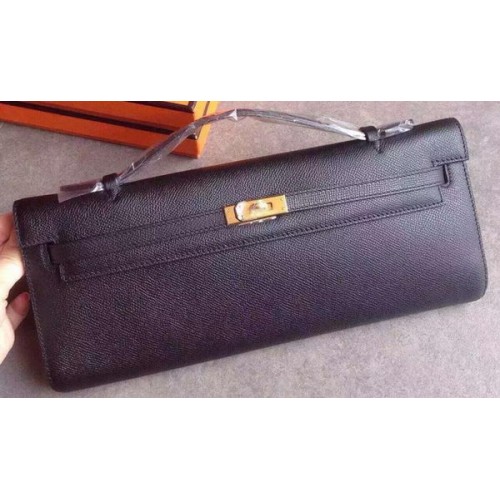 Hermes Kelly 31cm Pochette Epsom Cuir KL31 Noir