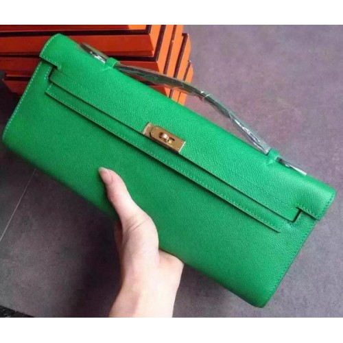 Hermes Kelly 31cm Pochette Epsom Cuir KL31 Vert