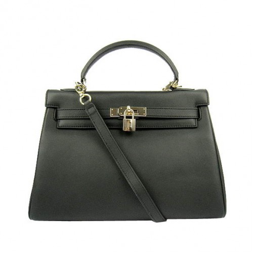 Hermes Kelly 32cm Sacs Togo Cuir 6108 Noir Doré