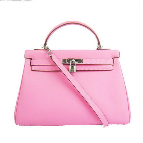 Hermes Kelly 32cm Sacs Togo Cuir 6108 Rose Argent