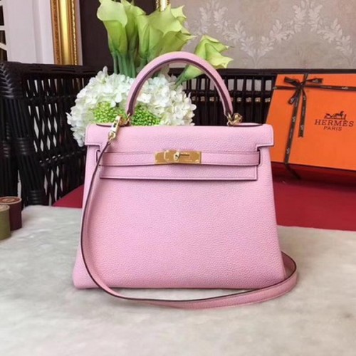 Hermes Kelly 32cm Sac à bandoulière TOGO Cuir KY32 Rose