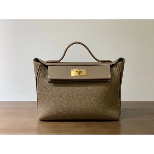Hermes Kelly Original togo sac fourre-tout en cuir H2424 gris