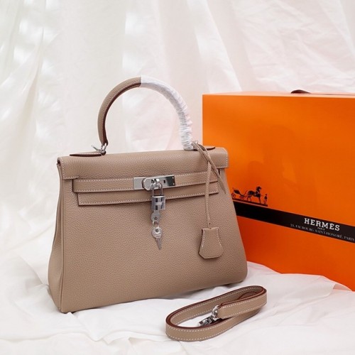 Hermes Kelly Sac à bandoulière Original TOGO Cuir KY3255 abricot