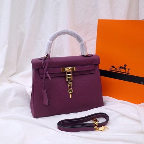 Hermes Kelly Sac à bandoulière Original TOGO Cuir KY3255 violet