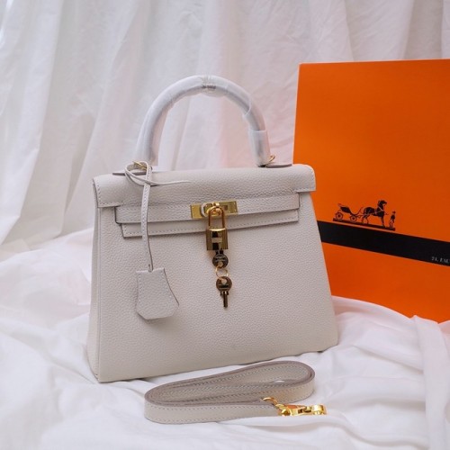 Hermes Kelly Sac à bandoulière Original TOGO Cuir KY3255 blanc