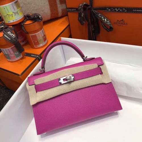 Hermes Kelly Tote Bag Original cuir epsom KL20 Rose