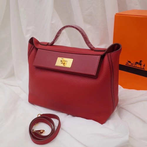 Hermes Kelly togo sac fourre-tout en cuir H2424 rouge