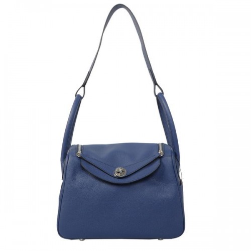 Hermes Lindy 30CM Havanane Sac à bandoulière RoyalBlue