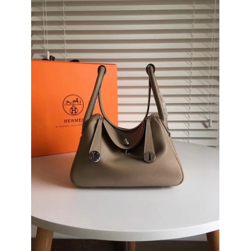 Hermes Lindy Original Togo sac en cuir 5086 gris