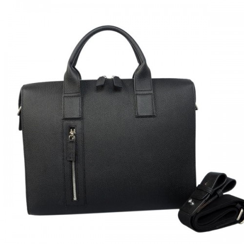 Hermes Mens Porte-documents en cuir de veau H1705 Noir