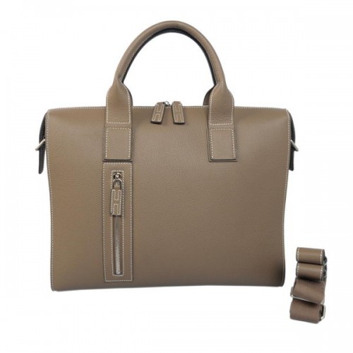 Porte-documents Hermes pour homme en cuir de veau H1705 kaki