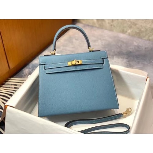 Hermès Original cuir Epsom KEL2578 bleu