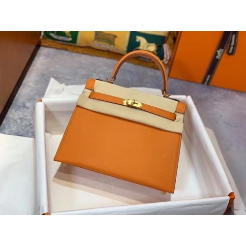 Hermès Original Epsom cuir KEL2578 orange