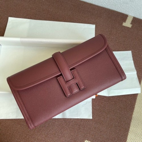 Pochette en cuir Hermes Original Espom 37088 bordeaux