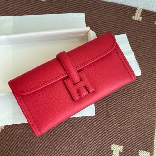 Pochette en cuir Hermes Original Espom 37088 rouge