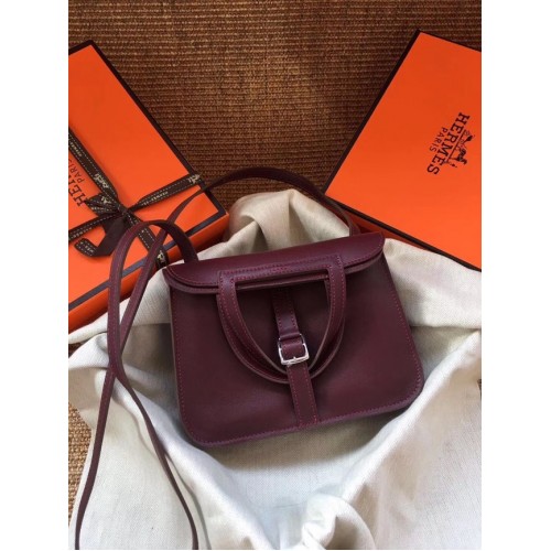 Hermès Original mini sac Halzan H069523 bordeaux