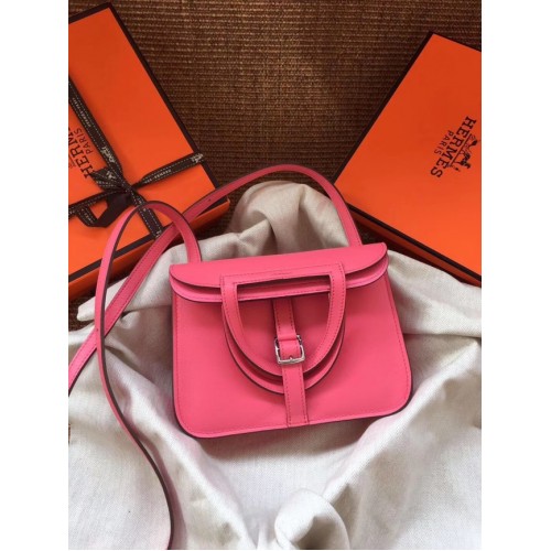 Hermes Original mini sac Halzan H069523 rose azalée