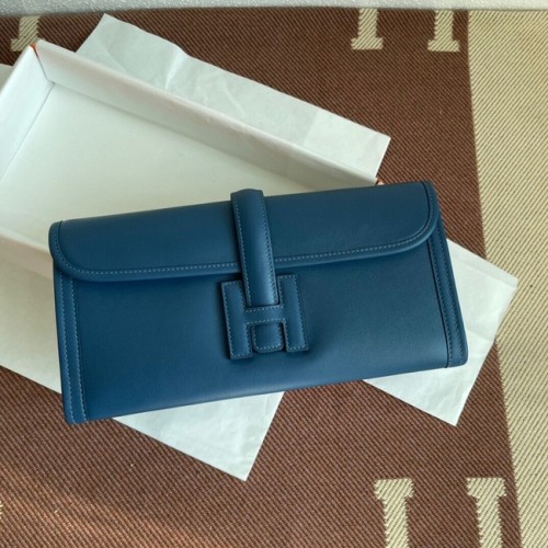 Hermes Original jige swift pochette en cuir 37088 gris drak