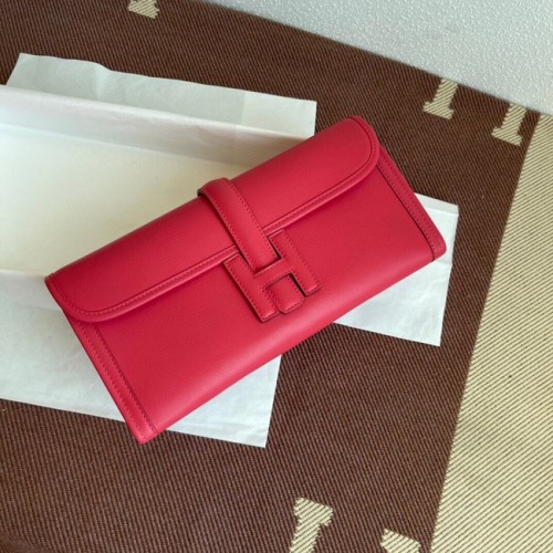 Hermes Original jige swift pochette en cuir 37088 prune