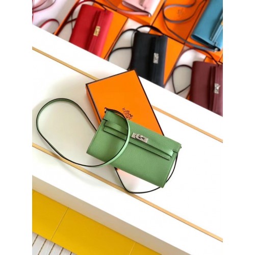 Hermes Original kelly espom cuir to go sac woc H4087 vert
