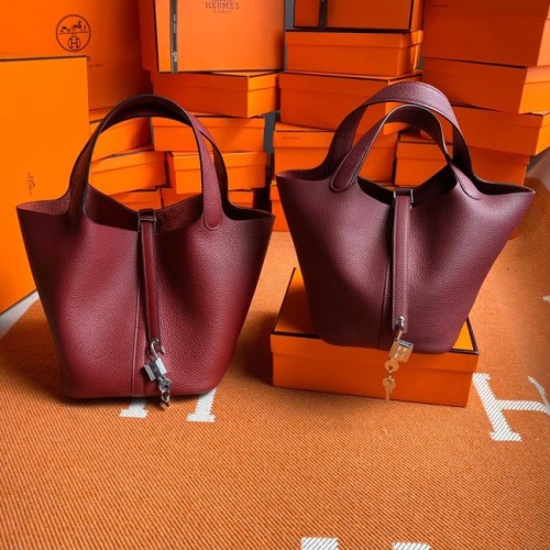 Hermes Picotin Lock Sacs Original togo Cuir PL3388 bordeaux