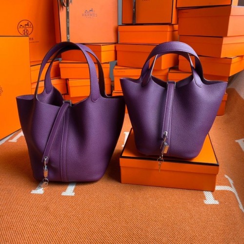 Hermes Picotin Lock Sacs Original togo Cuir PL3388 violet