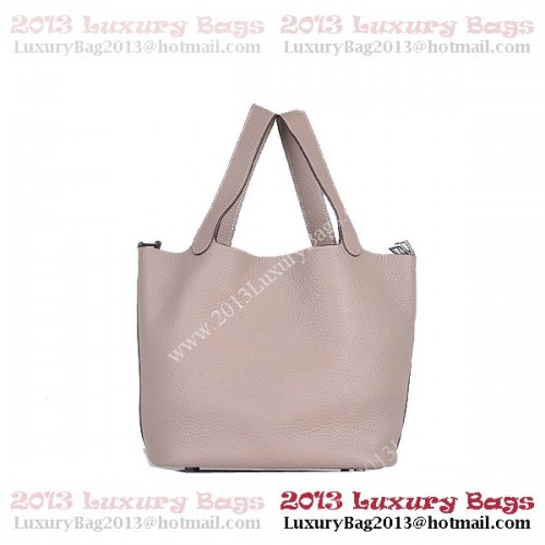 Sac Hermes Picotin Lock MM en Cuir Clémence 8616 Gris