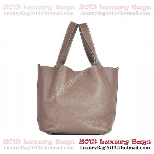 Sac Hermes Picotin Lock MM en Cuir Clémence 8616 Kaki