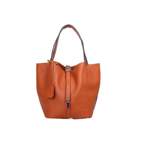 Sac Hermes Picotin Lock MM en cuir d'origine orange