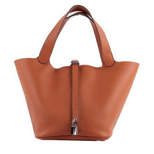 Hermes Picotin Lock MM Sacs Clémence Cuir H8616 Orange