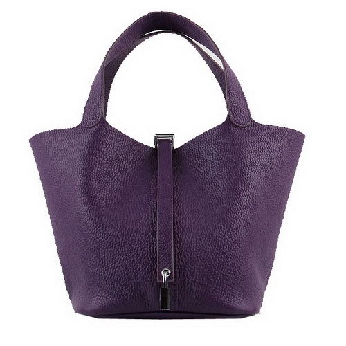 Hermes Picotin Lock MM Sacs Clémence Cuir H8616 Violet