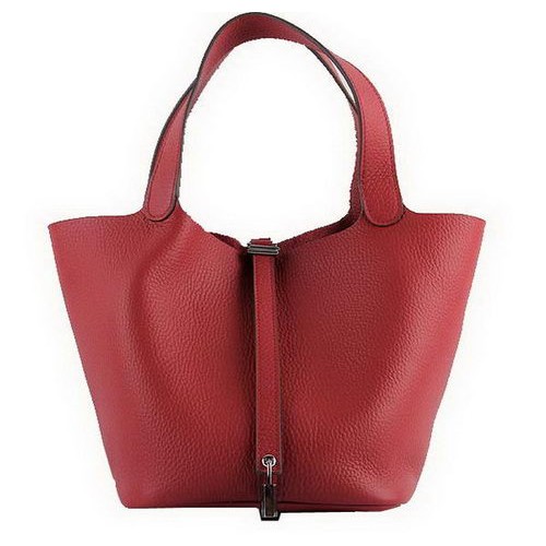 Hermes Picotin Lock MM Sacs Clémence Cuir H8616 Rouge