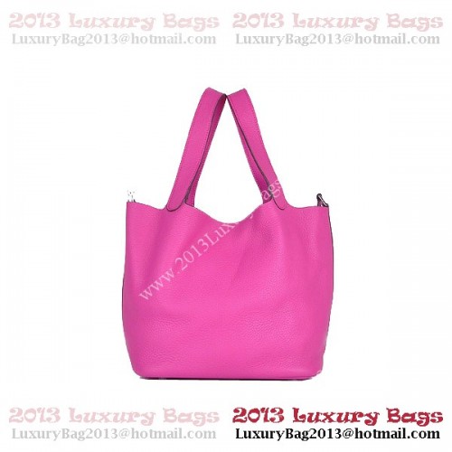 Sac Hermes Picotin Lock PM en Cuir Clémence 8615 Pêche