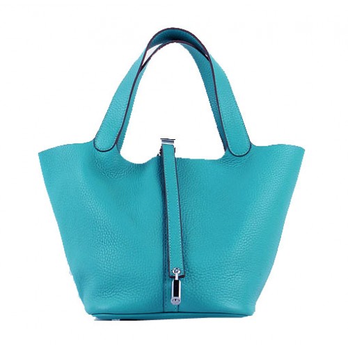 Sac Hermes Picotin Lock PM en Cuir Clémence H8615 Vert