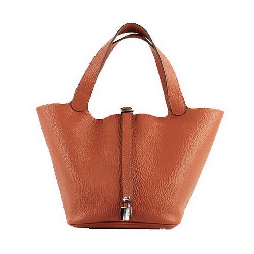 Hermes Picotin Lock PM Sacs Clémence Cuir H8615 Orange