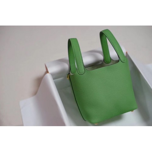 Hermes Picotin Lock PM Sacs Togo Cuir H5599 vert
