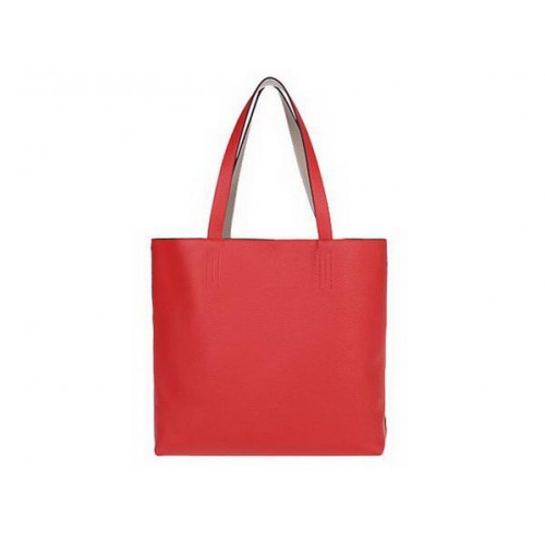 Sac Cabas Hermès 36CM Totes Clémence Cuir Rouge Clair