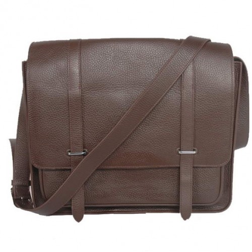 Hermes Steve 35CM Messenger Bag Clémence Cuir Marron