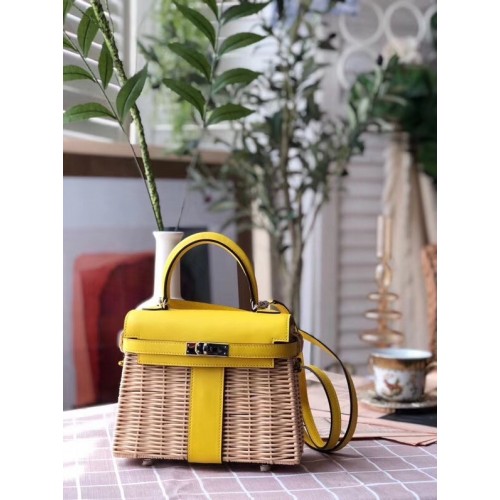 Hermès sac pique-nique kelly 9810 jaune
